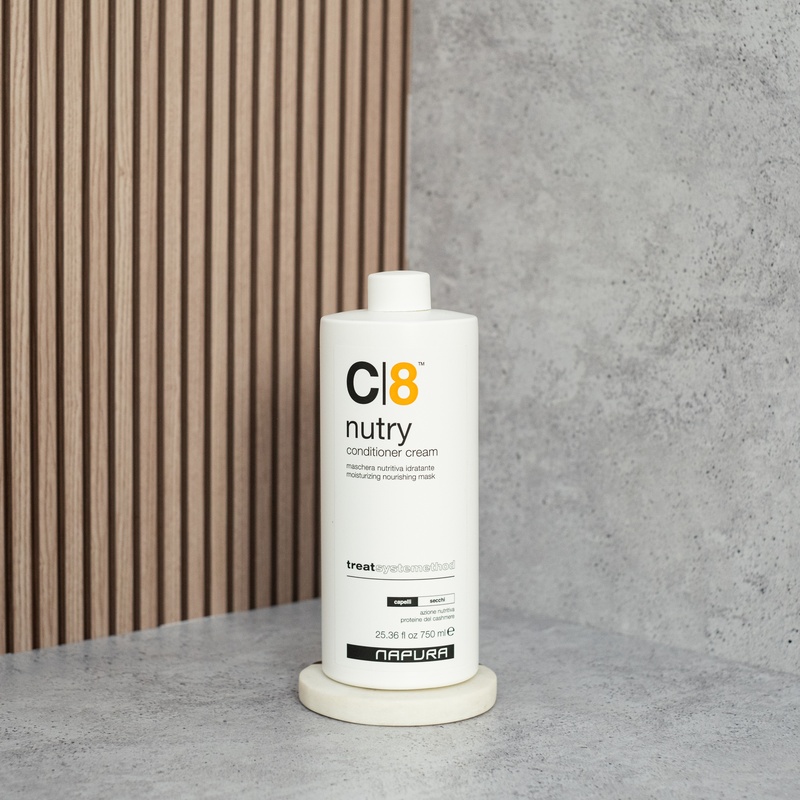 C8 Nutry™ Крем-кондиціонер Живлення та зволоження- протеїни кашеміру, 750 мл