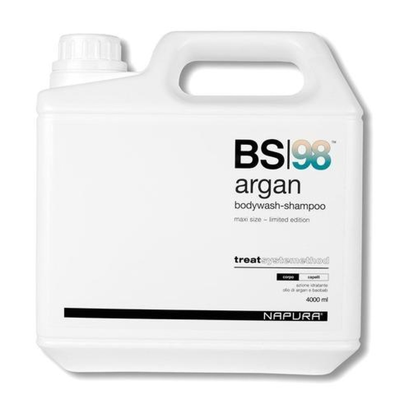 BS98 ARGAN – Зволожуючий шампунь антиоксидант для волосся та тіла 2 в 1 , 4000 мл.