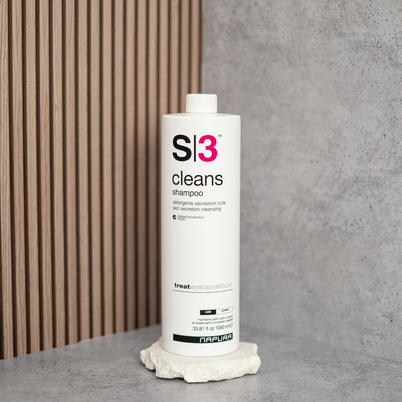 S3 Cleans™ Шампунь Регулювання шкірної секреції, 1000 мл