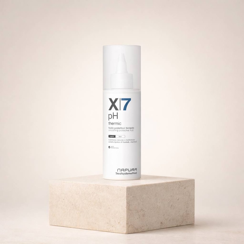 X7 pH Thermic 150 ml – Термозахисний флюїд з маслом мурумуру, олією бабасу, вітаміном Е та UV-захистом 150 мл